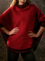 PONCHO AGUSTINA ROJO 1